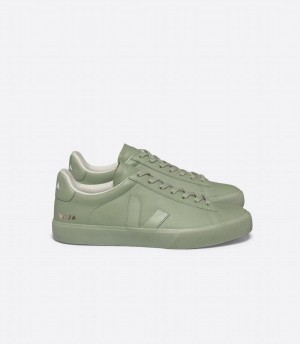 Veja Campo Chromefree Bőr Női Rövidszárú Tornacipő Világos Zöld | GXV6896RB