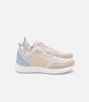 Veja Impala Engineered-mesh Férfi Futócipő Fehér Bézs | TYW8277ID
