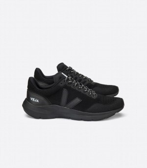 Veja Marlin V-knit Férfi Futócipő Fekete | YKW1212SO