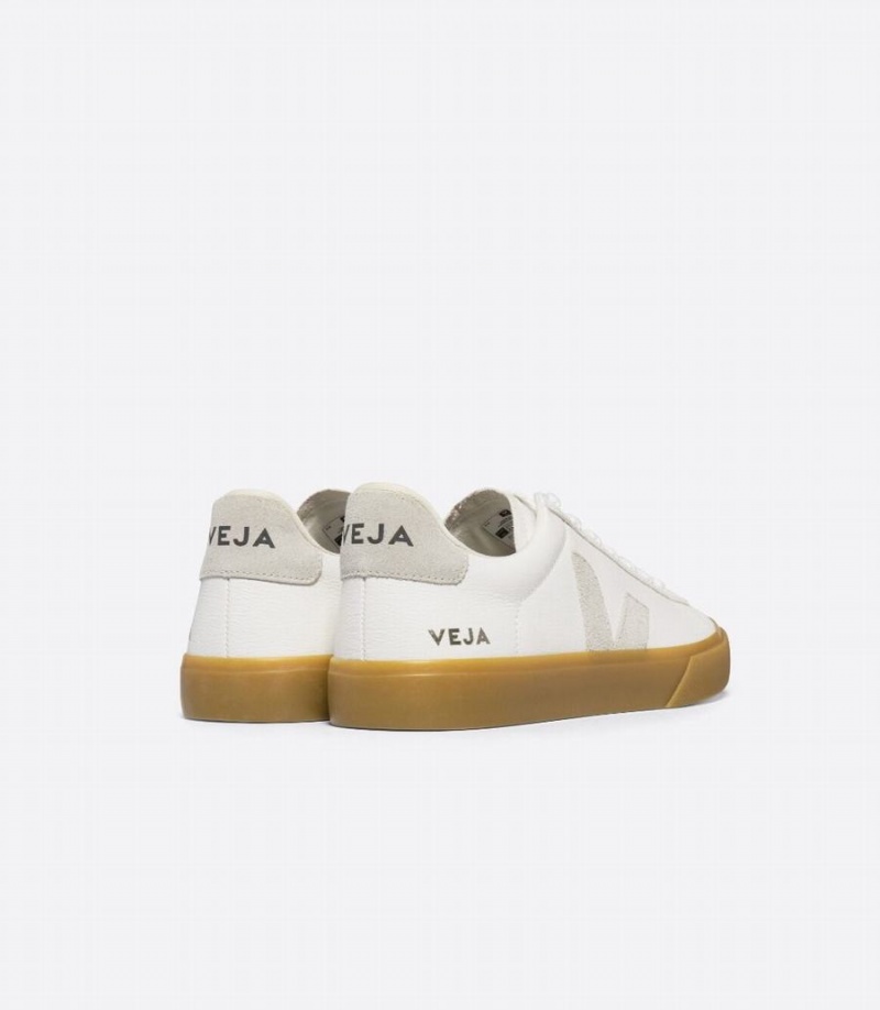 Veja Campo Chromefree Bőr Női Rövidszárú Tornacipő Fehér Szürke | PCW7151JL