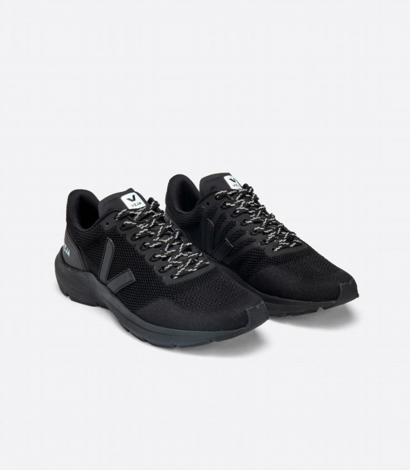 Veja Marlin V-knit Férfi Futócipő Fekete | YKW1212SO