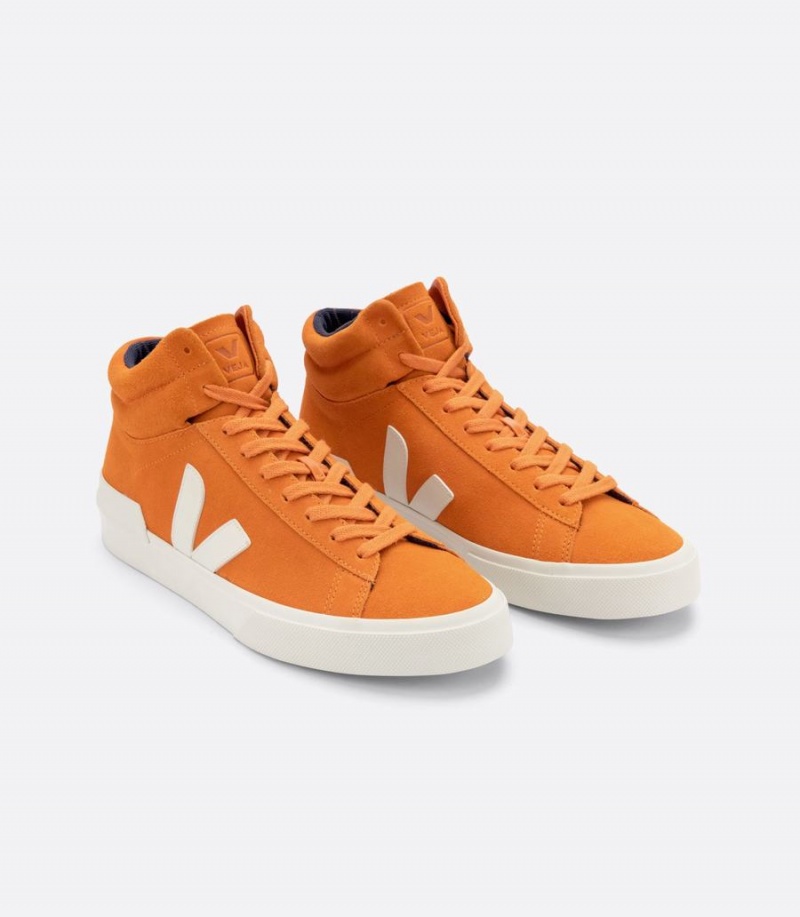 Veja Minotaur Velúr Pumpkin Férfi Magasszárú Tornacipő Narancssárga | XNM6952EN