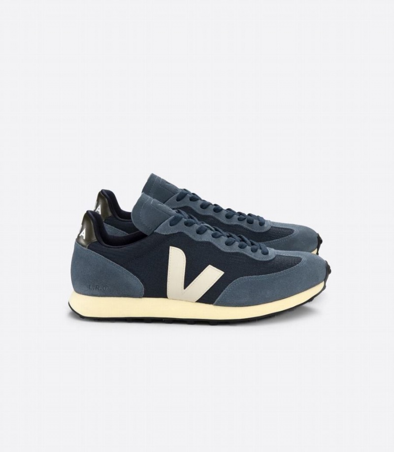 Veja Rio Branco Ripstop Csónak Férfi Futócipő Kék Fekete | YRE8580IP