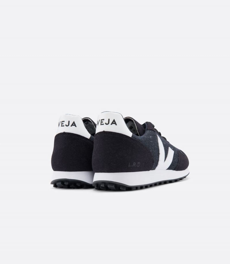 Veja Sdu Rec Flannel Dark Férfi Futócipő Fekete Fehér | QOK729GN
